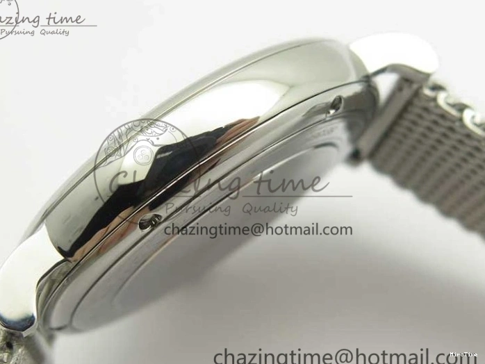 MIROTIME 0327 Breathable Portofino IW356501 SS V3 MK 1:1 Best Edition White Dial Gold Markers On SS Mesh Bracelet MIYOTA 7197